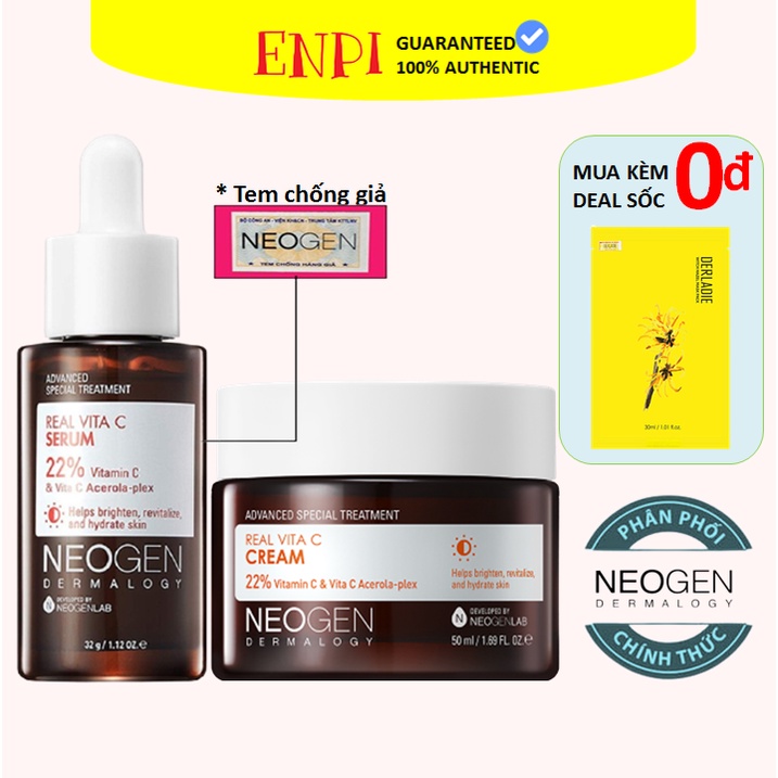 Serum Vitamin C Neogen Dermalogy Real Vita C dưỡng sáng da giảm thâm 30ml