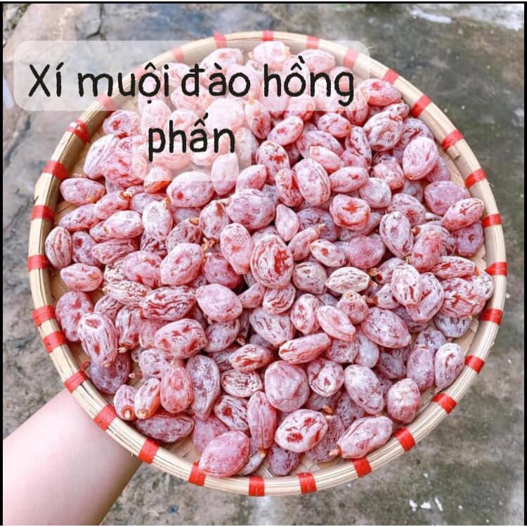 Xí muội đào hồng không hạt, xí muội chua ngọt 500 gr