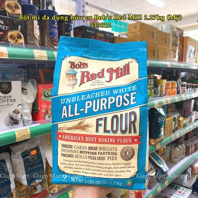 Bột mì đa dụng Bob's Red Mill 2.27kg (Mỹ)