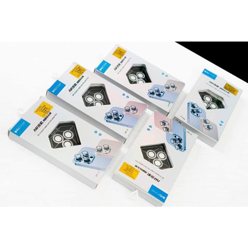 [ Dán từng mắt Trong suốt - Chính hãng Kuzoom ] Tấm bảo vệ camera cho iPhone 11 | 12 | 13 Pro Max