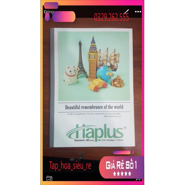 (Rẻ Vô địch) Vở haplus Hải Tiến cao cấp 80 trang và 200 trang