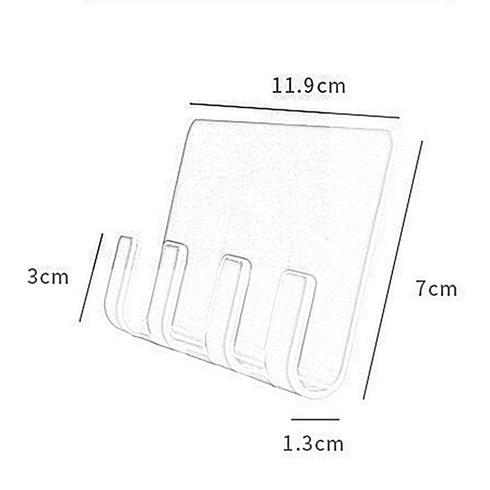 Giá Đỡ Điện Thoại Gắn Tường 4 Móc Tiện Lợi