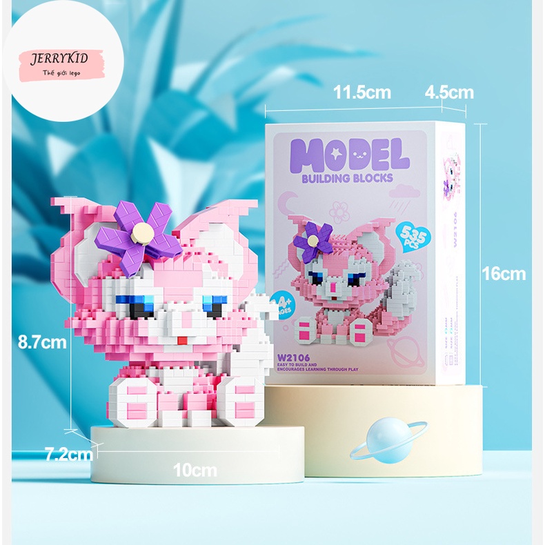Đồ chơi lắp ráp Lego Jerrykid đồ chơi xếp hình lắp ghép lego 3d mini mô hình phi hành gia cho bé trai bé gái