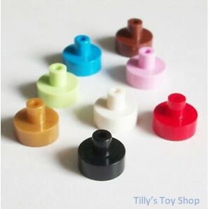 Gạch lắp ghép chính hãng có thanh đỡ nhỏ 1 x 1   / Part 20482: Tile, Round 1 x 1 with Bar and Pin Holder