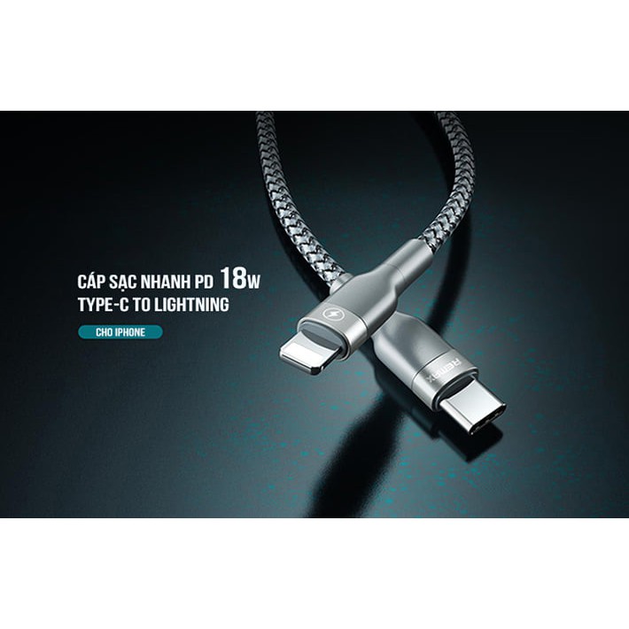 Cáp sạc nhanh IPremax rc 009 pd 20W với chân type c ra