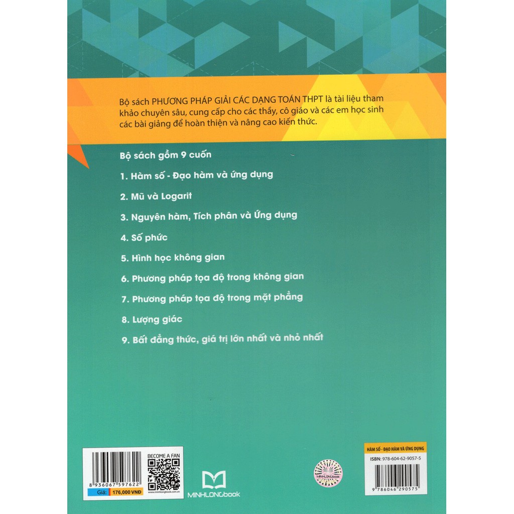 [ Sách ] Phương Pháp Giải Các Dạng Toán THPT: Hàm Số - Đạo Hàm Và Ứng Dụng - Tặng Kèm Móc Khóa Hoặc Sổ Ngẫu Nhiên