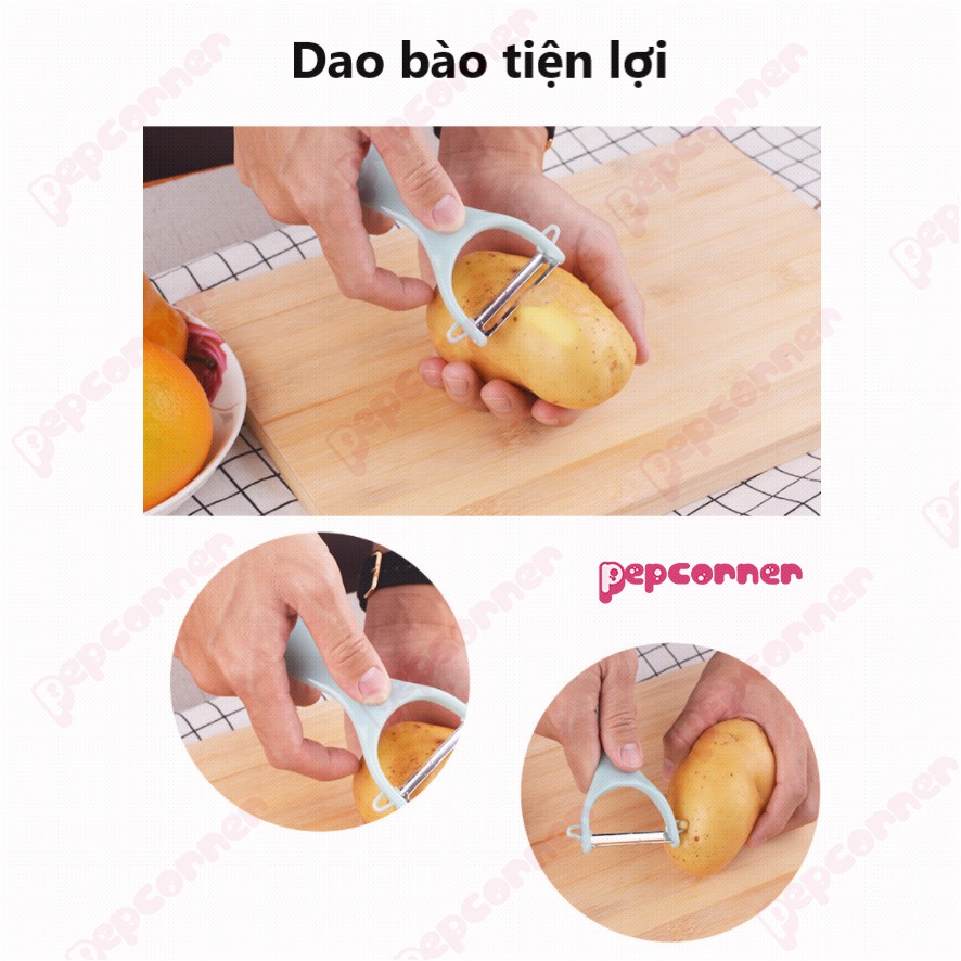 Bộ dao thớt chế biến ăn dặm 4 chi tiết chất liệu inox và PP an toàn cho bé và gia đình