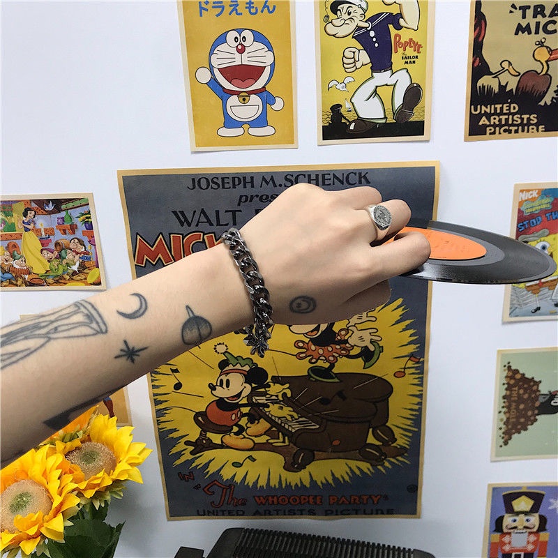 Vòng Tay Chuỗi Hạt Phong Cách Hip Hop Hàn Quốc 19987 Cá Tính Cho Nam Và Nữ