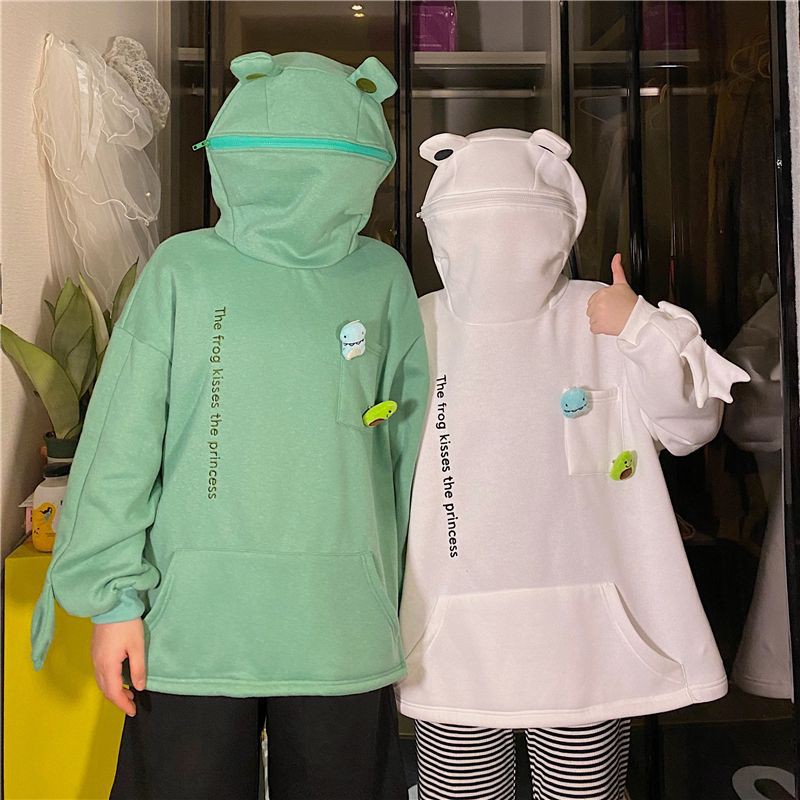 [order] ÁO HOODIE ẾCH 3 MÀU ĐỘC LẠ HÀNG QUẢNG CHÂU KÈM HÌNH THẬT | BigBuy360 - bigbuy360.vn