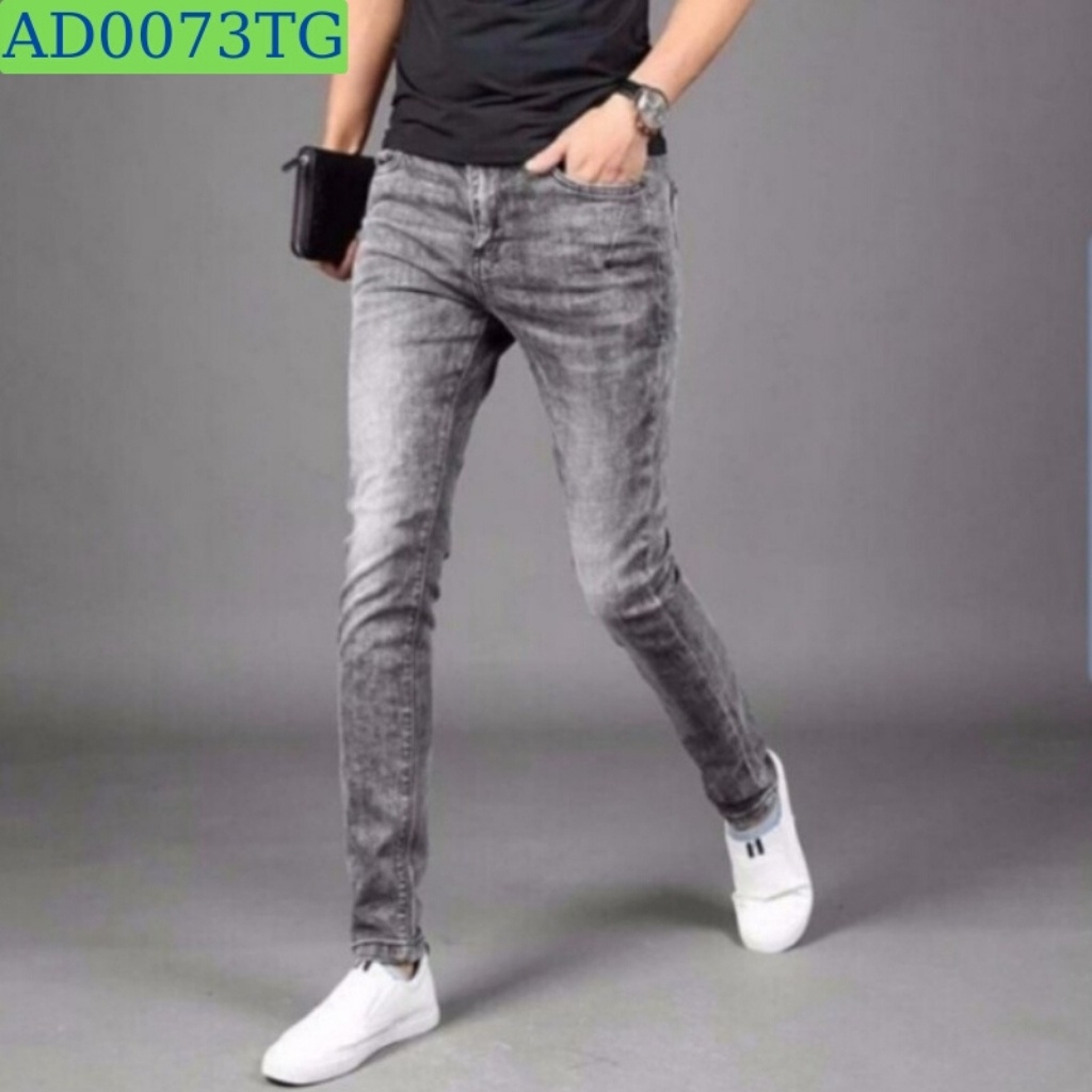 Quần jean nam tenji ad0073tj quần bò nam xám trơn wash cao cấp trẻ trung phong cách tenji store 8