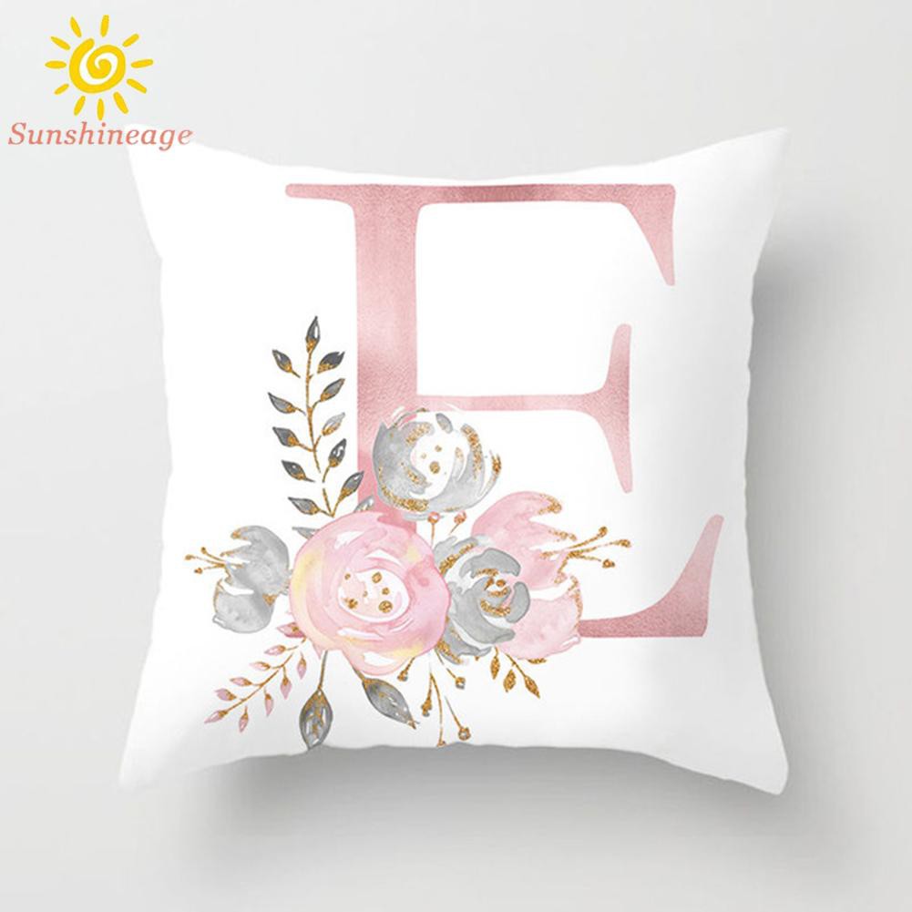 Áo Gối Khổ 45x45cm Họa Tiết 26 Chữ Cái Tiếng Anh