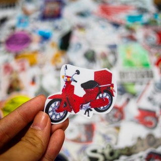 SET 100 STICKER CHỦ ĐỀ SUPER CUB