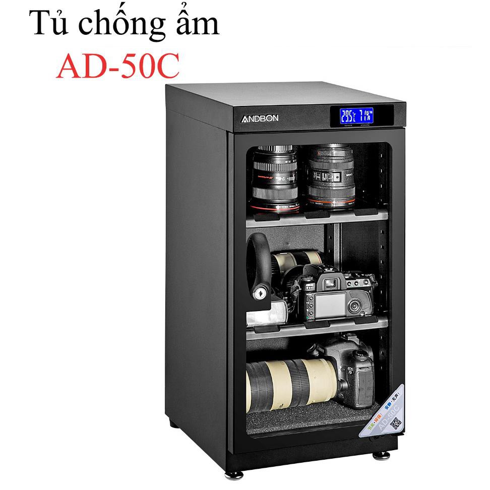 Tủ chống ẩm Andbon AD-50C (dung tích 50 lít )-Taiwan . Tặng Da cừu - Da thật