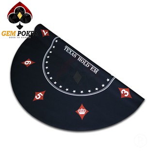 THẢM POKER TRÒN CAO SU CAO CẤP - BLACK