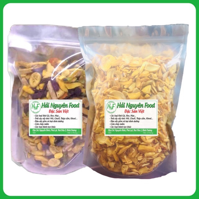 2kg [1kg mít sấy+1kg thập cẩm sấy] vụn