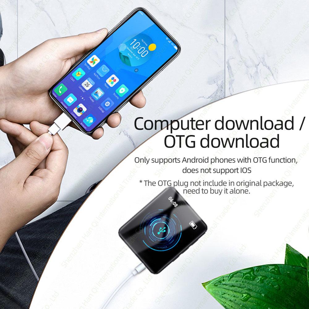 Máy Nghe Nhạc MP4 MP3 FAAEAL RUIZU M4 Bluetooth Màn Hình Cảm Ứng Kèm Loa