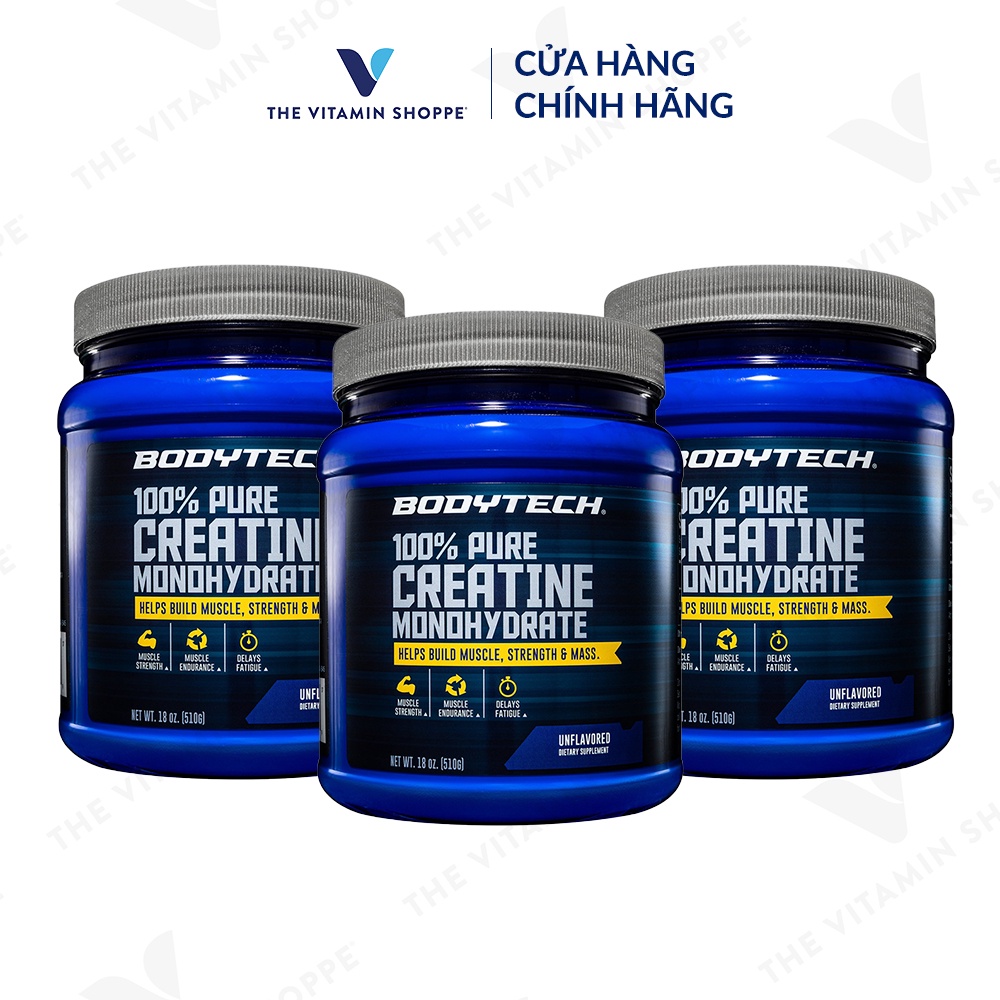 Bột hỗ trợ phát triển cơ bắp BODYTECH 100% Pure Creatine Monohydrate 510gr