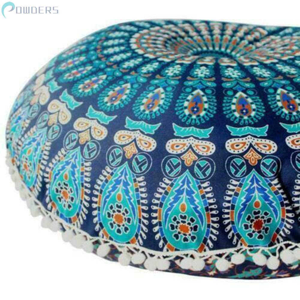 Áo Gối Hình Tròn Phong Cách Bohemian 43x43cm