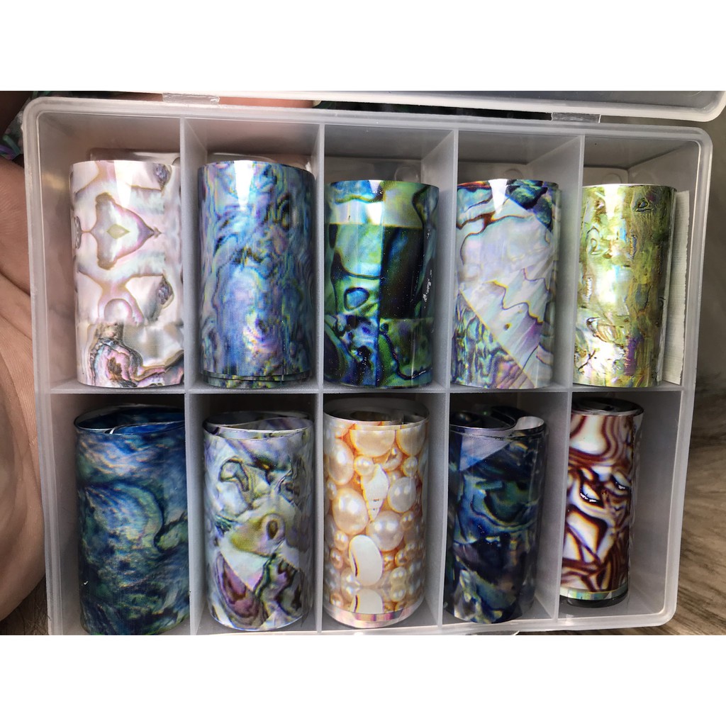 Foil dán móng vân đá ( hộp to )