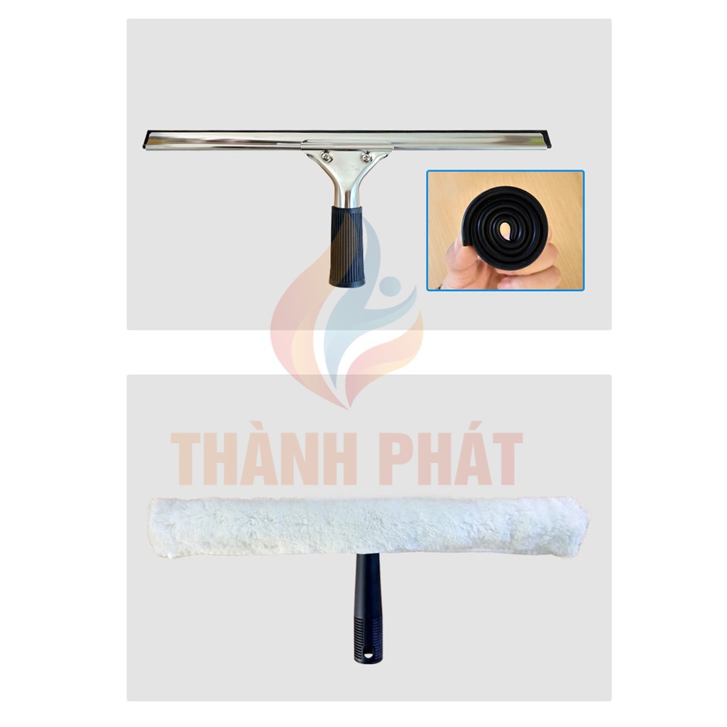 Bộ gạt kinh inox Chaobao 35cm + 1 bông thỏ 35cm