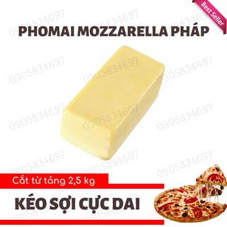 Phô mai mozzarella maestrella chuẩn pháp 100% - nguyên cục 100gr - ảnh sản phẩm 1