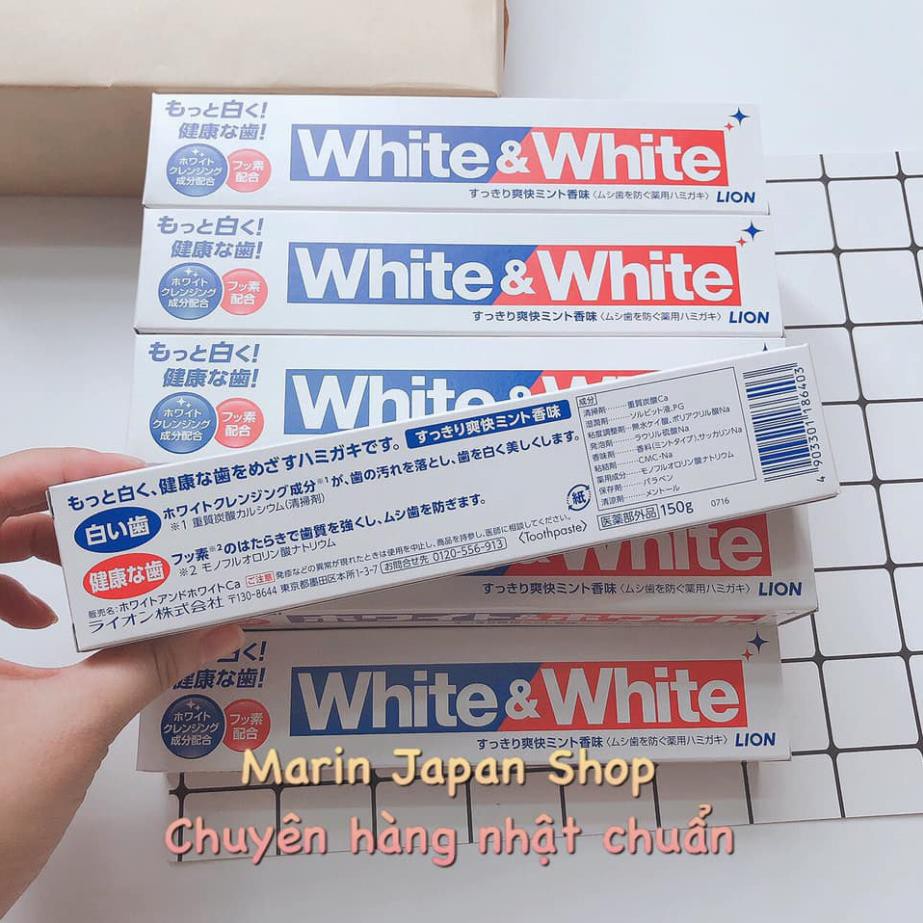 [SALE GIÁ RẺ] Kem đánh răng White And White Lion Nhật Bản