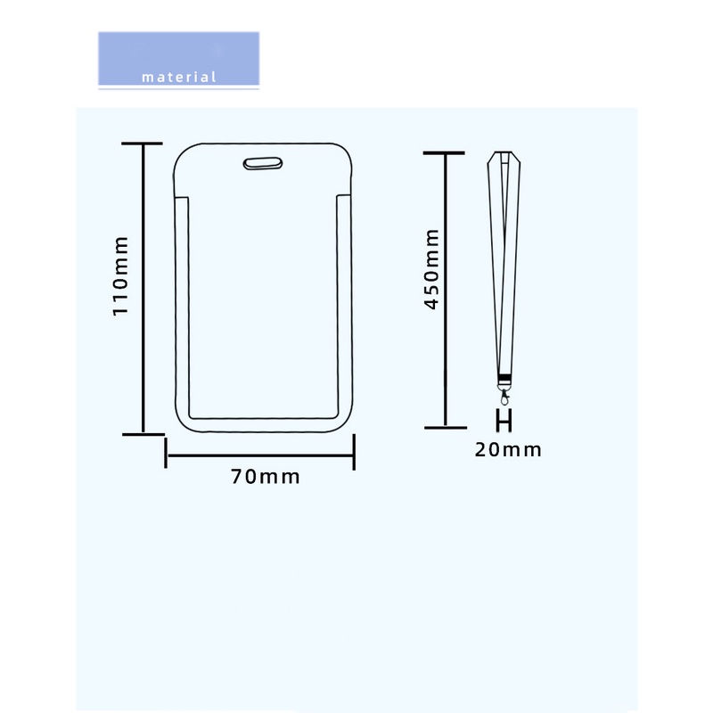 Dây Đeo Thẻ Bảng Tên Sinh Viên Học Sinh Nhân Viên Văn Phòng ID Card Móc Gắn Chìa Khóa Điện Thoại Stitch - Minh An Saigon