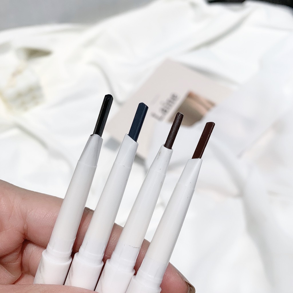 Chì Kẻ Mày 2 Đầu VÂN ĐÁ LAMEILA long lasting eyebrow sỉ rẻ nội địa lâu trôi chuẩn màu mèm mịn NGỰA BEAUTY | BigBuy360 - bigbuy360.vn