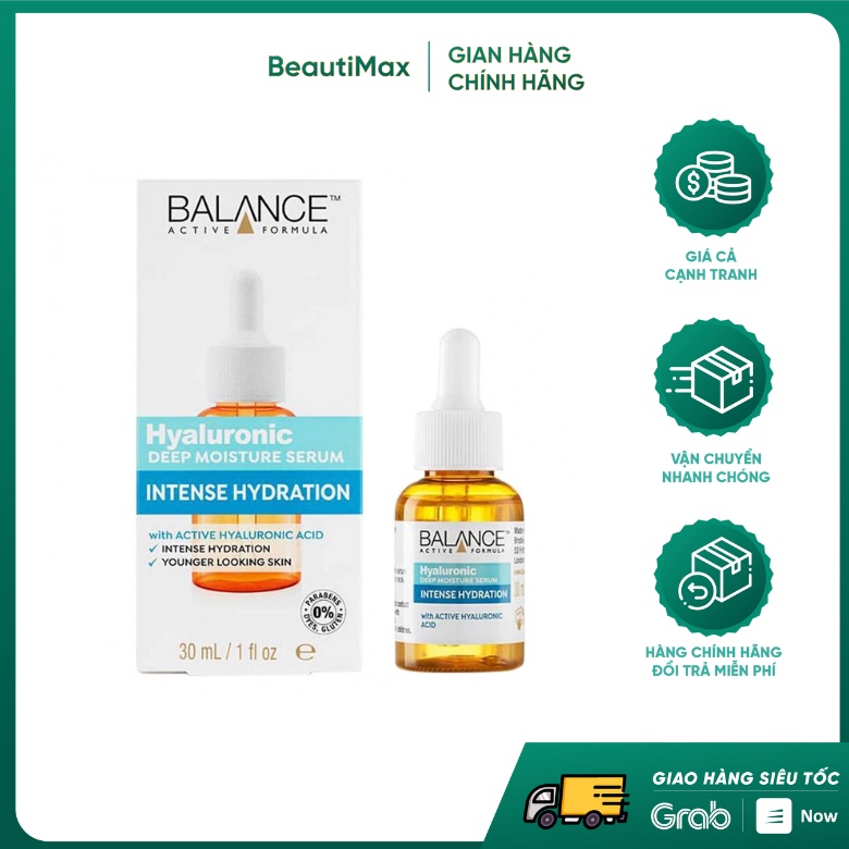 Serum Dưỡng Ẩm Làm Chậm Lão Hóa Balance Active Formula Hyaluronic Deep Moisturizing 30ml