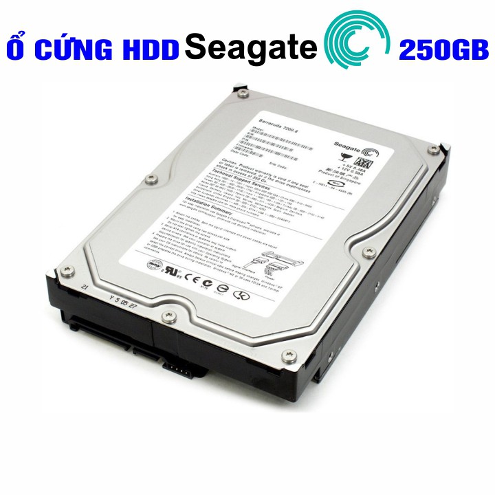 Ổ cứng HDD 3.5&quot; Seagate 250GB Chính Hãng – Bảo hành 24 tháng 1 đổi 1 – Tháo máy đồng bộ mới 99%