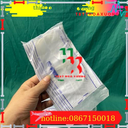 [Bán lẻ] Túi đựng nước tiểu van ngang y tế