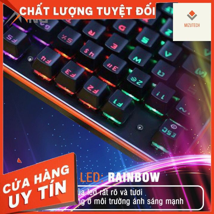 Bàn phím cơ quang E-DRA EK300 Blue swith Led Rain Bow