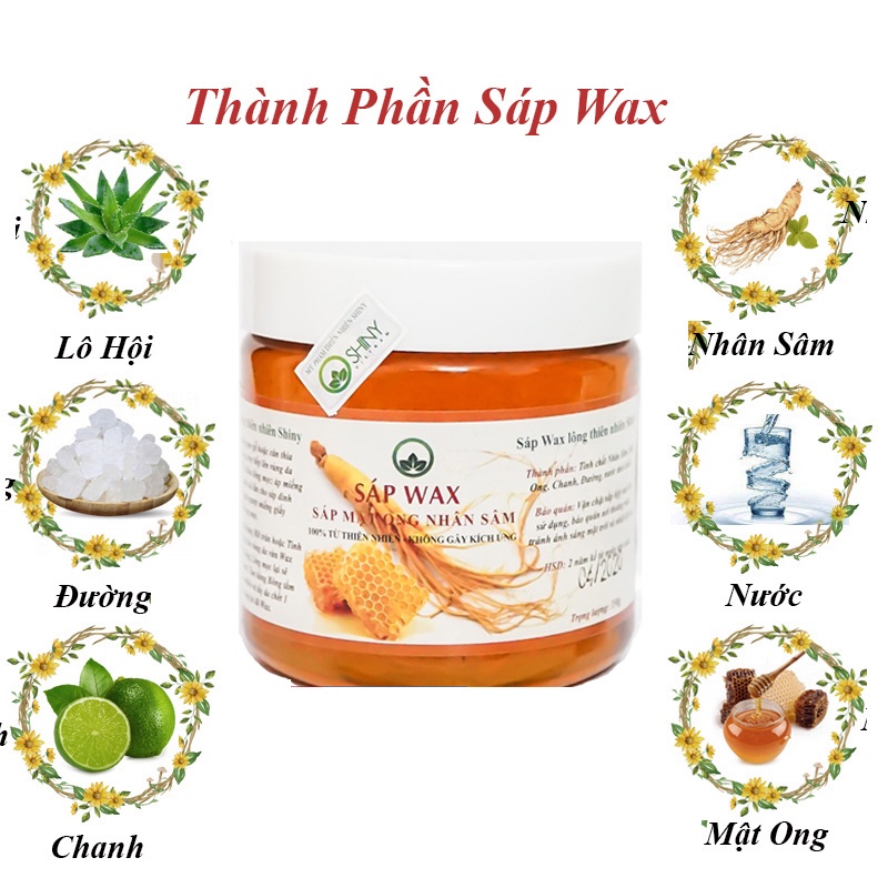 Wax Lông + Mỡ Trăn Triệt Lông Shiny - ( Tặng 50 Giấy, Que Wax )