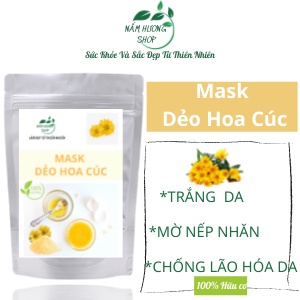 100gr Bột Mặt Nạ Dẻo Hoa Cúc - Sáng da, Chống lão hóa - Handmade