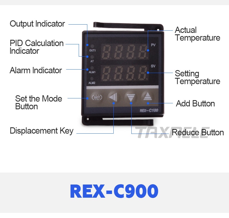 Bộ Điều Khiển Nhiệt Độ Rex-C100 C400 C700 C900