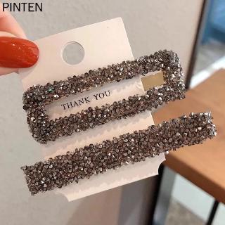 Bộ Hai Mảnh Lấp Lánh Thời Gian Retro Kẹp Tóc Top Kẹp Sang Trọng Kẹp Mũ Đội Đầu Hàn Quốc Ngọt Ngào Đơn Giản Cô Gái Nổ Bên Kẹp
