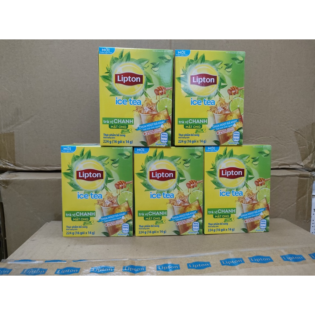 Hộp 16 gói trà Lipton Ice Tea (14g/gói)