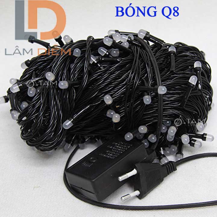 Đèn trang trí noel 50m led dây chớp nháy nhiều màu sắc dài 50m 200 bóng led (thegiodogiadung92)