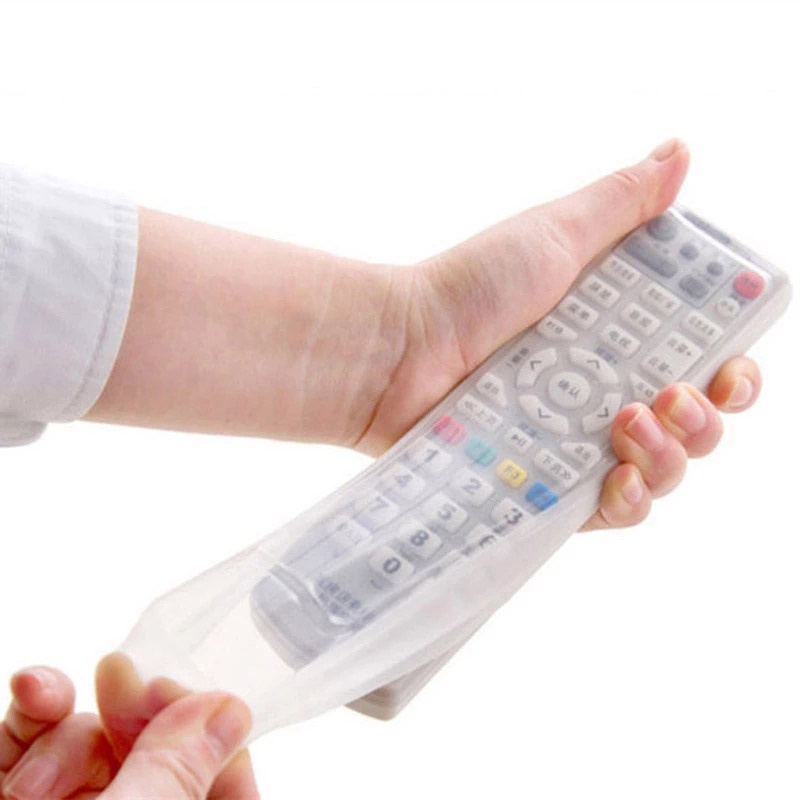 1 Vỏ Silicon Trong Suốt Bảo Vệ Điều Khiển Từ Xa/TV/Điều Hòa Không Thấm Nước Chống Bụi