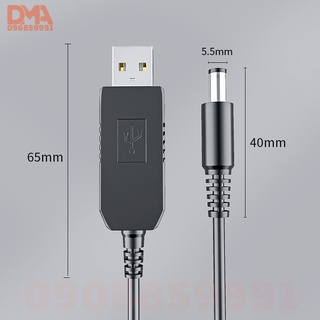 Dây cáp nguồn chuyển đổi USB - DC 5.5 (9v -12v)