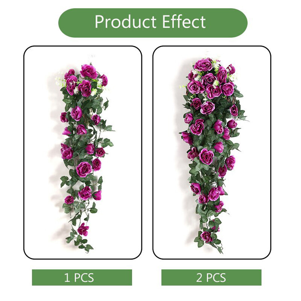 Dây Hoa Hồng Nhân Tạo Bằng Lụa Nhiều Màu Sắc Thời Trang Trang Trí Nhà Cửa / Ban Công