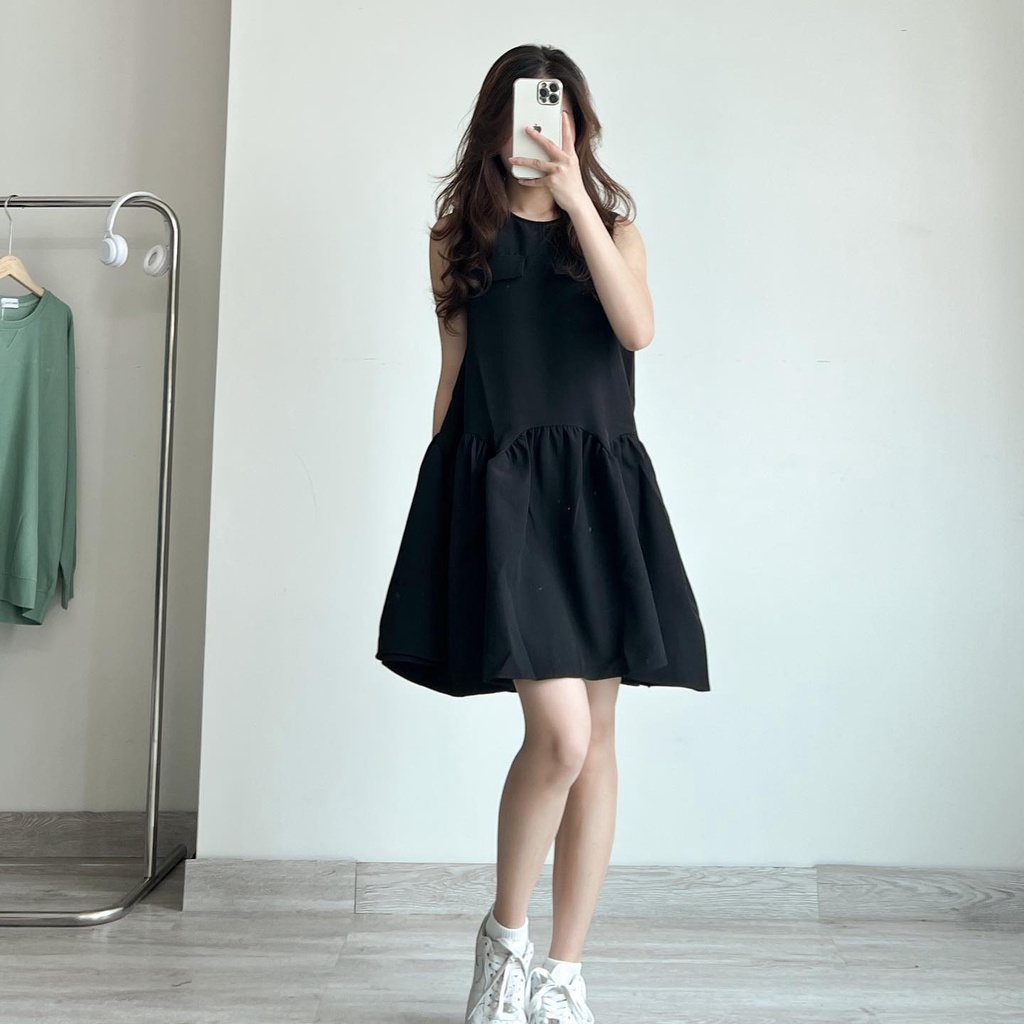 Đầm sát nách xòe xinh thời trang nữ Miho house