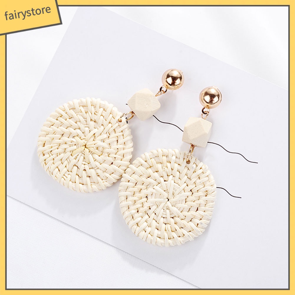 Khuyên tai hình tròn phong cách Bohemian thời trang cho nữ