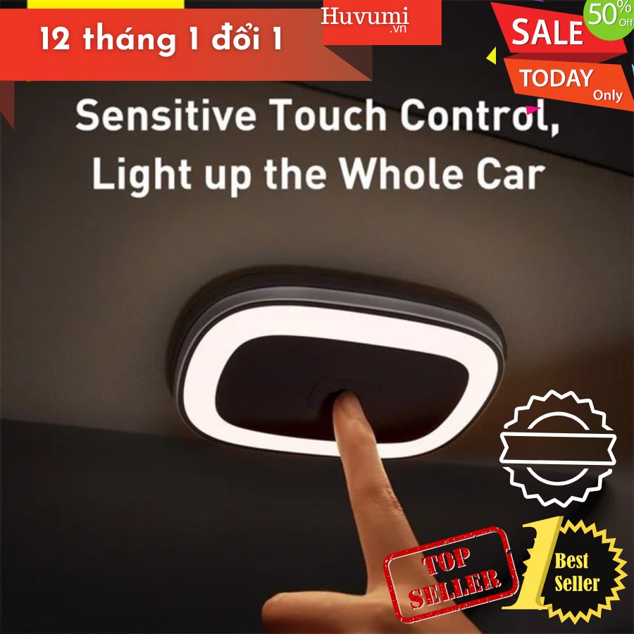 [Chính Hãng - Sẵn] Đèn đọc sách pin sạc dùng trong xe hơi Baseus Bright Car Reading Light_ LV832-New 100%