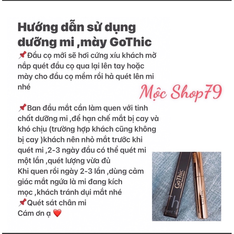 Dưỡng dài mi ,mày Gothic (Hàng chính hãng)