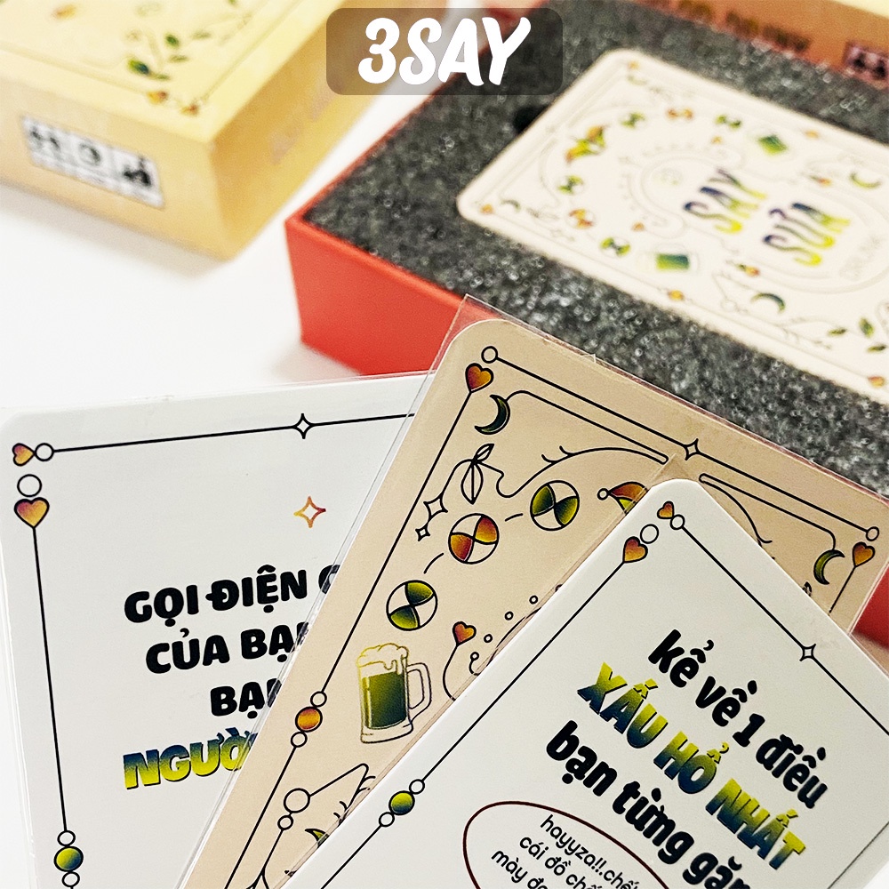 Bộ bài drinking game DO or  DRINK SAY SƯA cho bạn bè hội nhóm 156 lá
