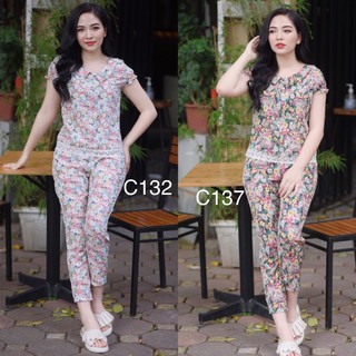 Bộ mặc ở nhà bộ hoa ren siêu xinh
