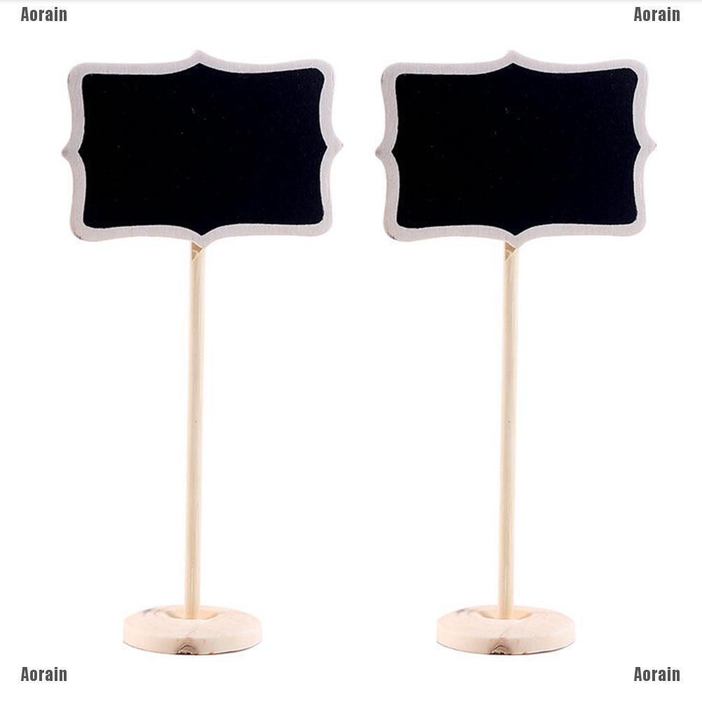1pc Chalkboard Chalkboard Rectangular Angled Wedding Table Number Sign