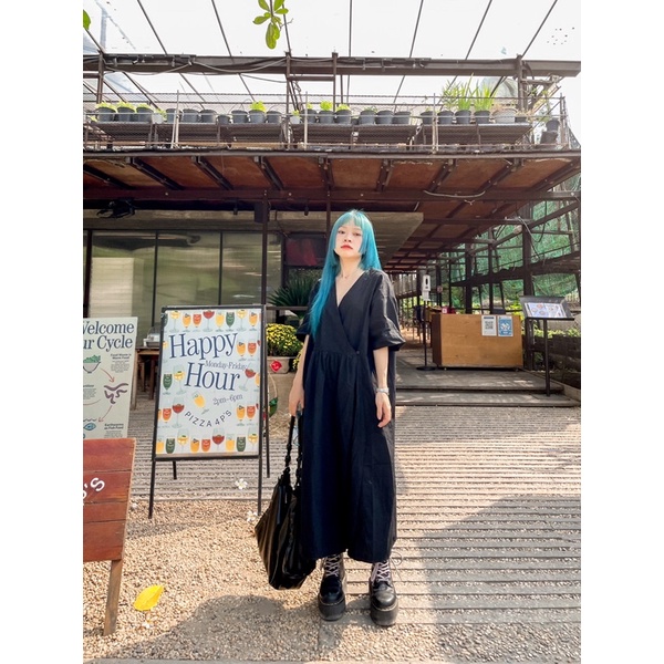 Jade Dress - Đầm suông cổ V vintage - Remmus.vn