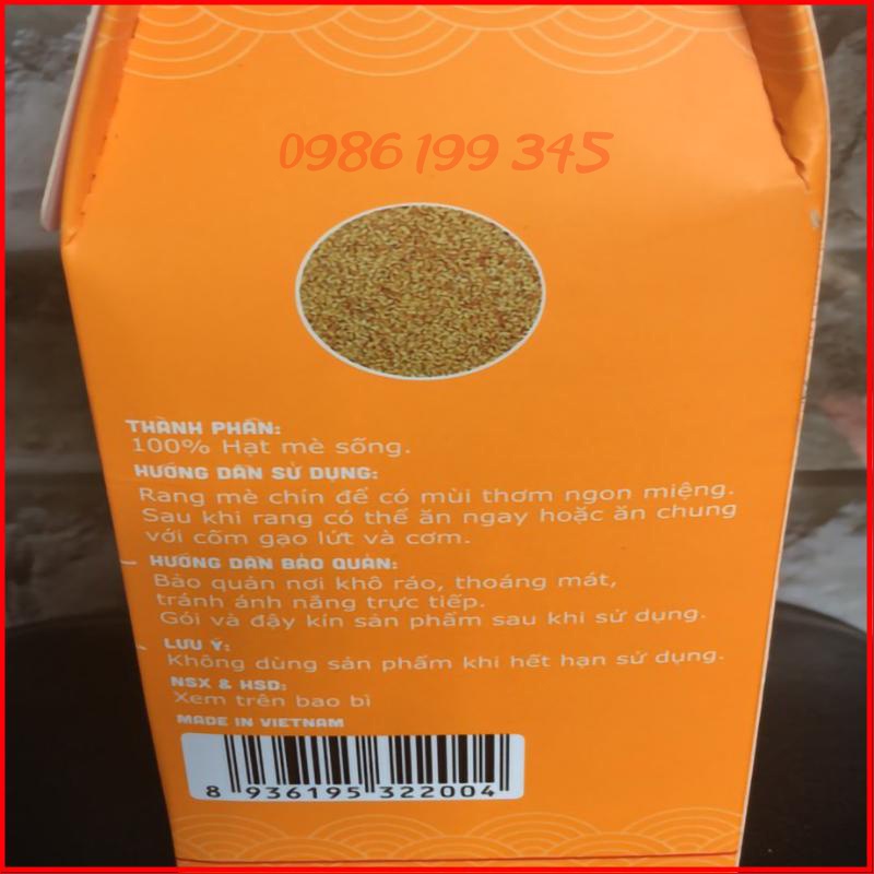 Mè vàng sống Quy Nguyên Thầy Tuệ Hải Chùa Long Hương hộp 250g